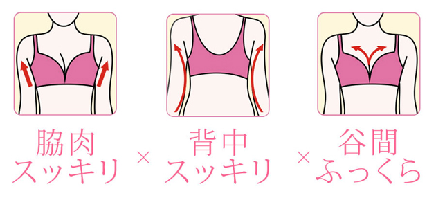 【脇肉キャッチャー】脇肉・贅肉をバストに変える補正ブラ